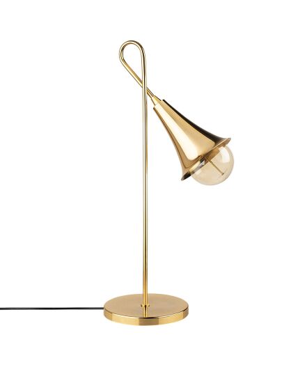 Lampe à Poser Sarmal dorée - 18x30x57 cm